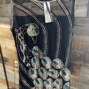 Peacock Flapper Style Dress